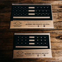 Load image into Gallery viewer, 2 Pack Black - Assaulting Flag Car Magnet - Small